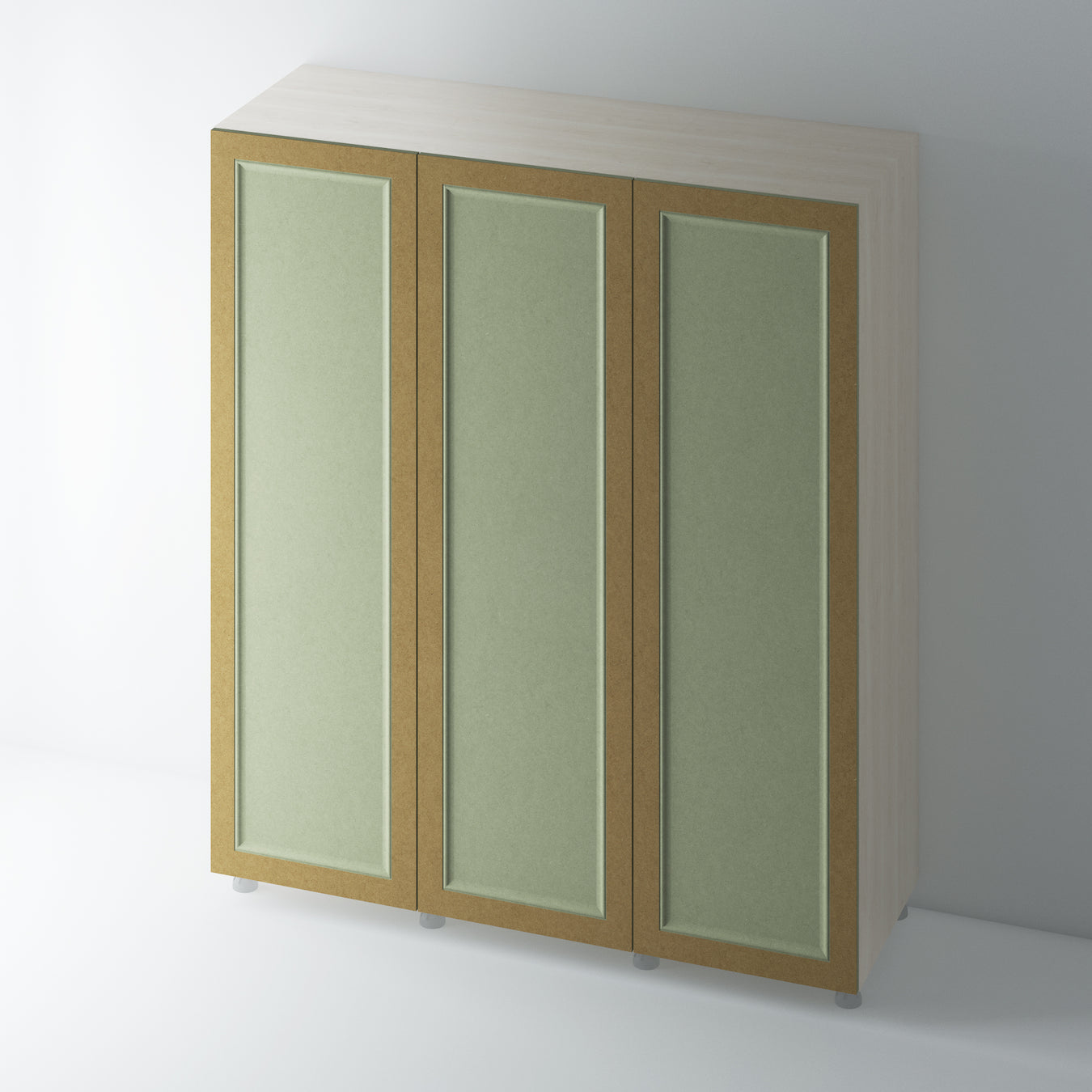 Bare Shaker Wardrobe with Ogee Mouldings - Foxstow