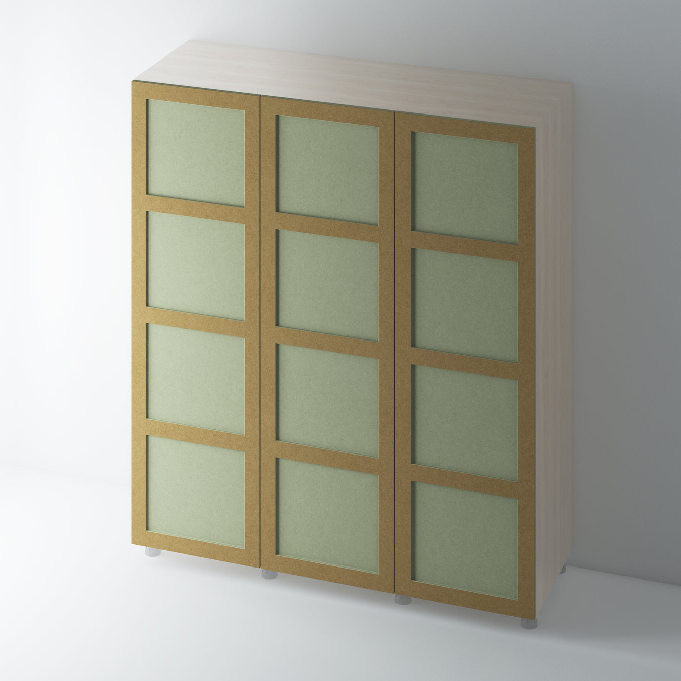 Bare 4 Panel Shaker Wardrobe Doors - Foxstow