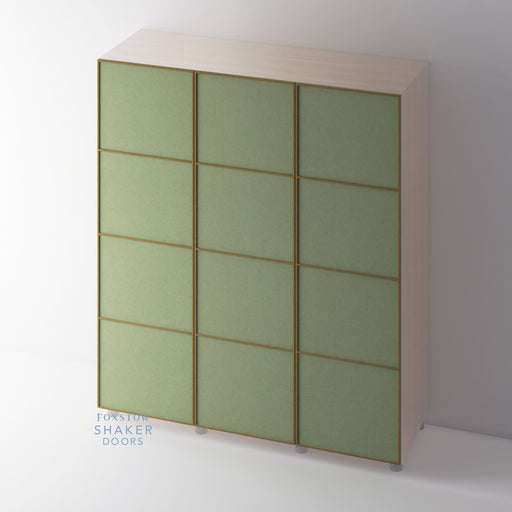 Bare, 4 Panel Super Skinny Shaker Wardrobe Door - Foxstow