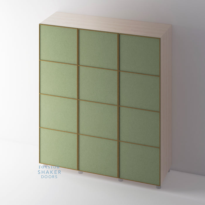 Bare, 4 Panel Super Skinny Shaker Wardrobe Door - Foxstow