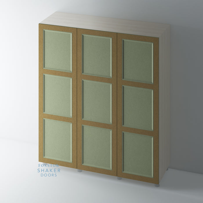 Bare, 3 Panel Shaker Wardrobe Door with OGEE Mouldings - Foxstow