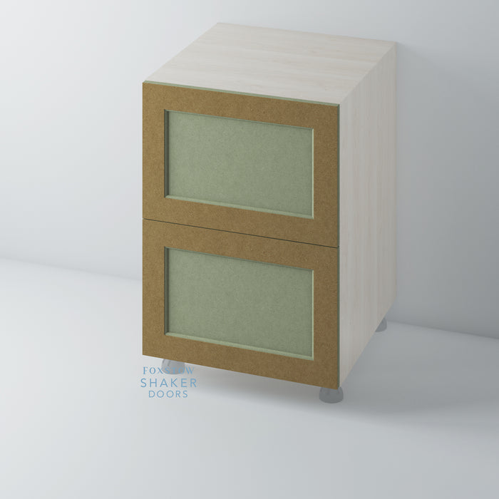 Bare, Shaker Style Drawer Front with Ovolo Mouldings - Foxstow
