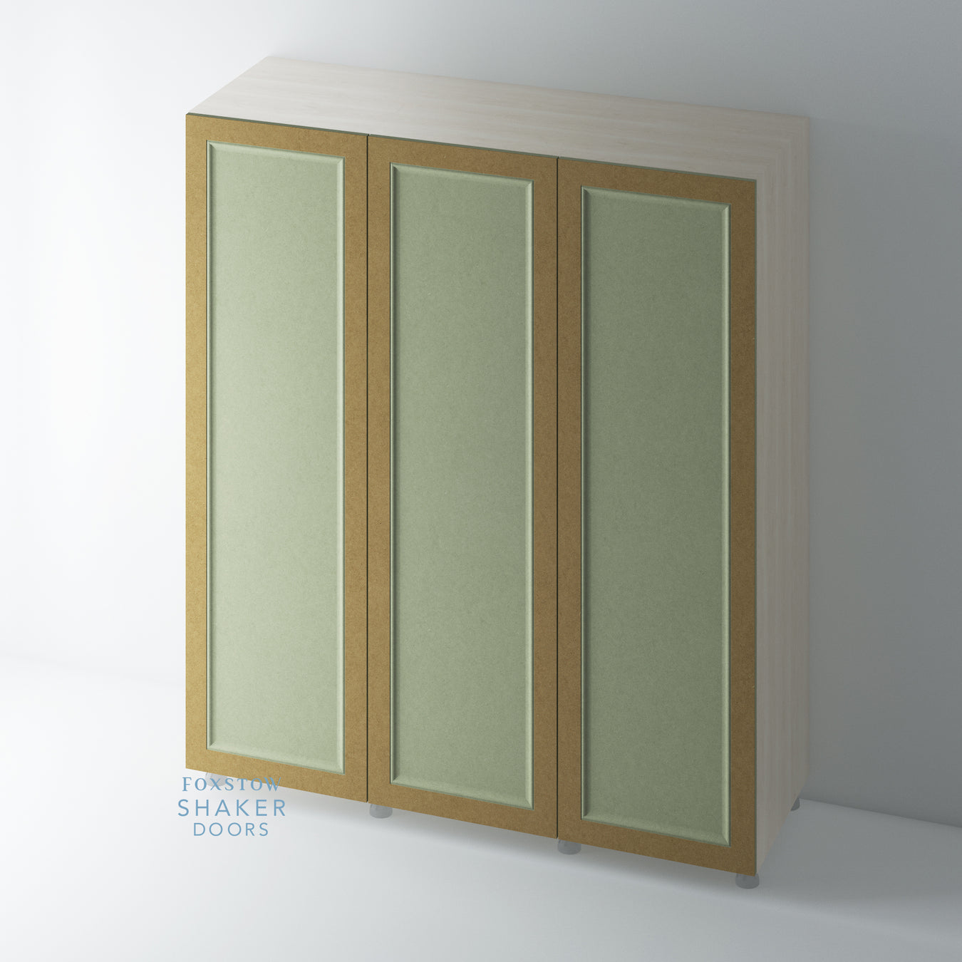 Bare Shaker Wardrobe with Ogee Mouldings for IKEA PAX - Foxstow
