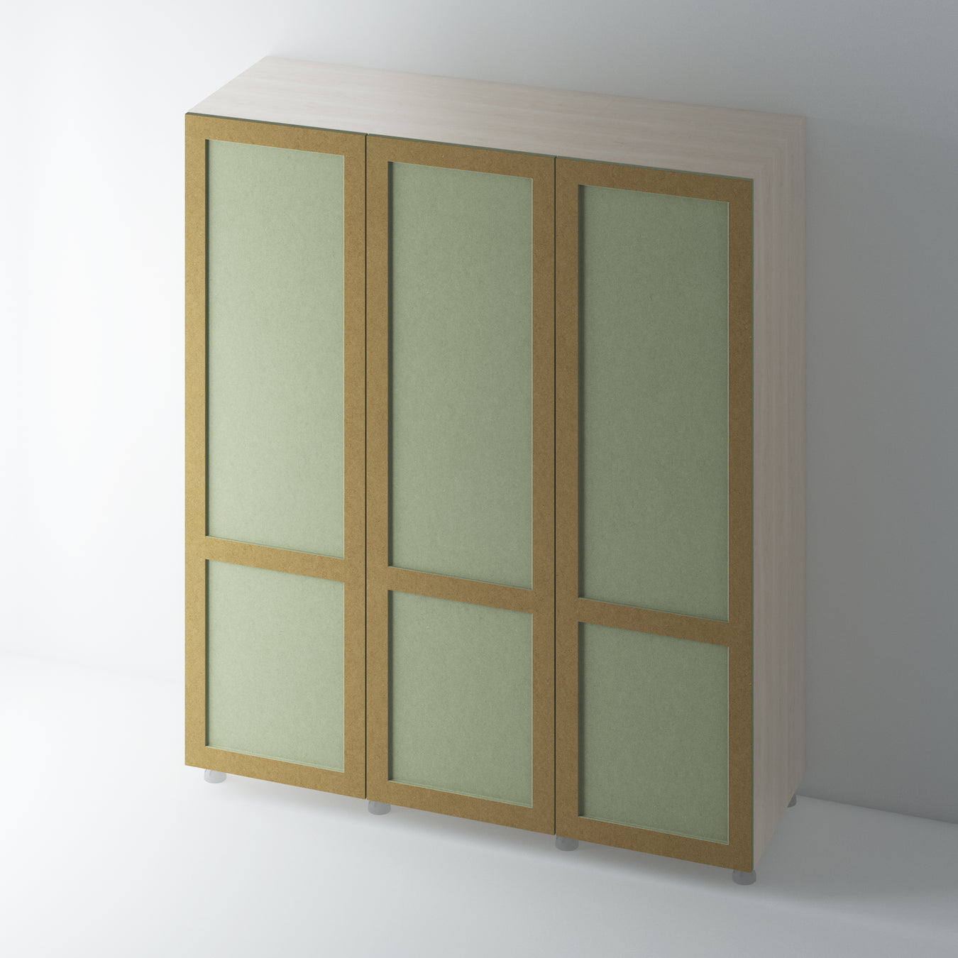 Bare Shaker 2 Panel Wardrobe Doors - Foxstow