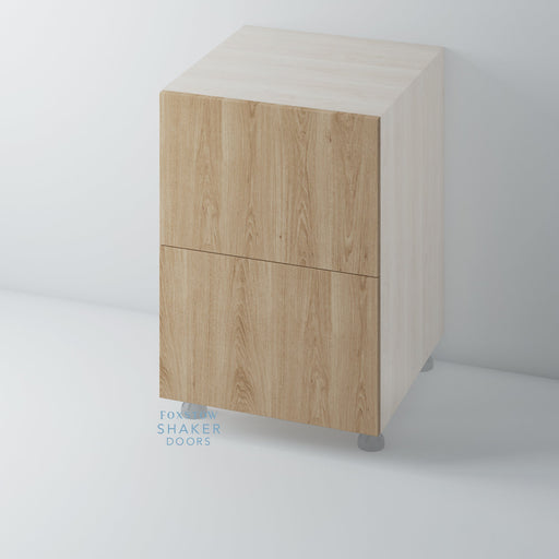 Bare Oak Flat Panel Kitchen Drawer for IKEA METOD - Foxstow