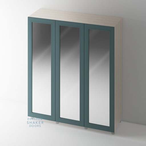 Painted, Mirrored Shaker Wardrobe Door - Foxstow