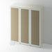 Painted, Single Panel Shaker Wardrobe Door with RATTAN - Foxstow