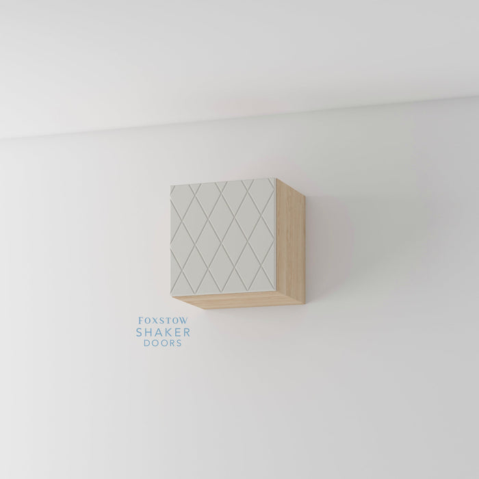 QUINS Pattern Kitchen Door and Hickory Cabinet - Foxstow