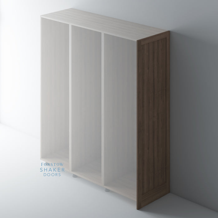 WALNUT, Shaker Cland on End Panel for IKEA PAX