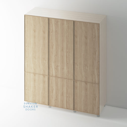 Super Skinny Shaker OAK 2 Panel Wardrobe Door - Foxstow