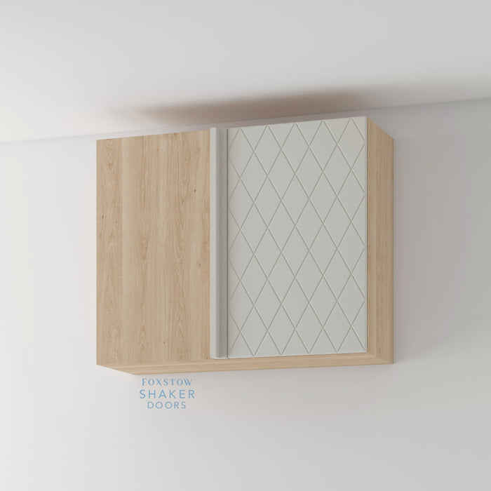 QUINS Pattern Kitchen Door and Blanco Cabinet - Foxstow