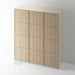 Super Skinny Shaker OAK 4 Panel Wardrobe Door - Foxstow