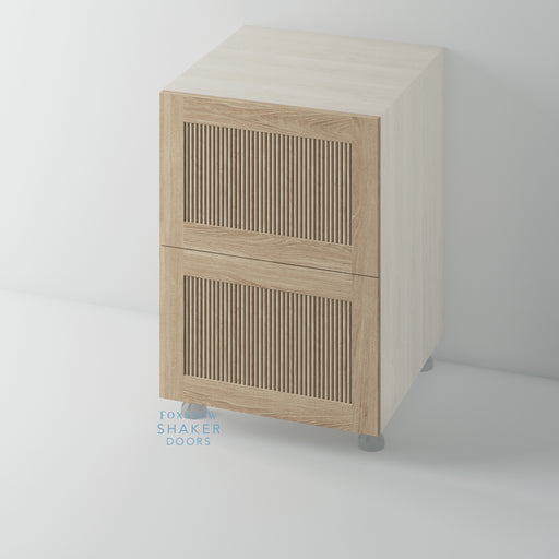 OAK, Shaker Reeded Kitchen Drawer for HOWDENS - Foxstow