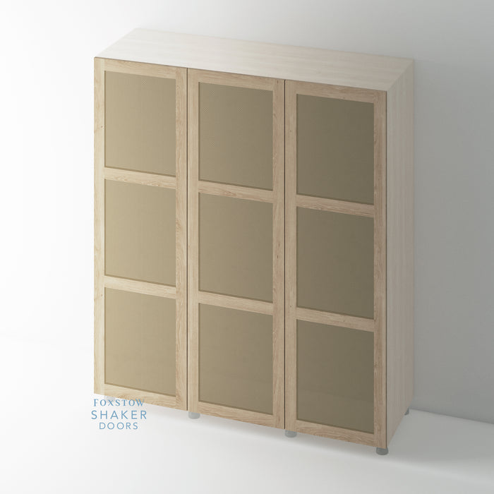 Shaker OAK Rattan Wardrobe Door for IKEA PAX - Foxstow