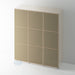 OAK, Slimline Shaker 3 Panel Wardrobe Door with RATTAN - Foxstow