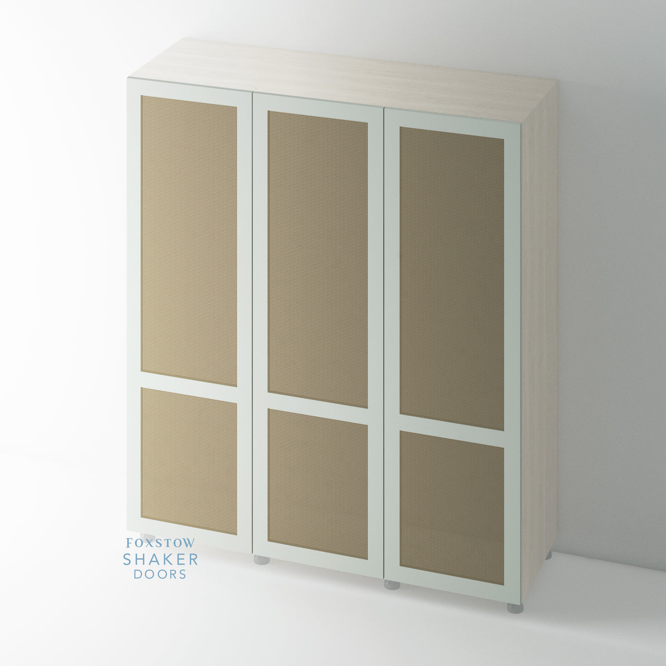 Custom Shaker Rattan Wardrobe Doors