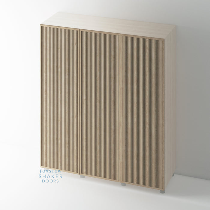OAK, Slimline Shaker Rattan Wardrobe Door for IKEA PAX - Foxstow