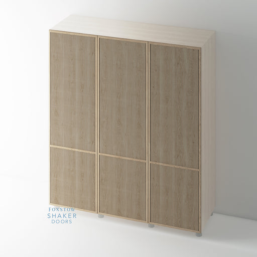 OAK, Slimline Shaker Rattan Wardrobe Door for IKEA PAX - Foxstow