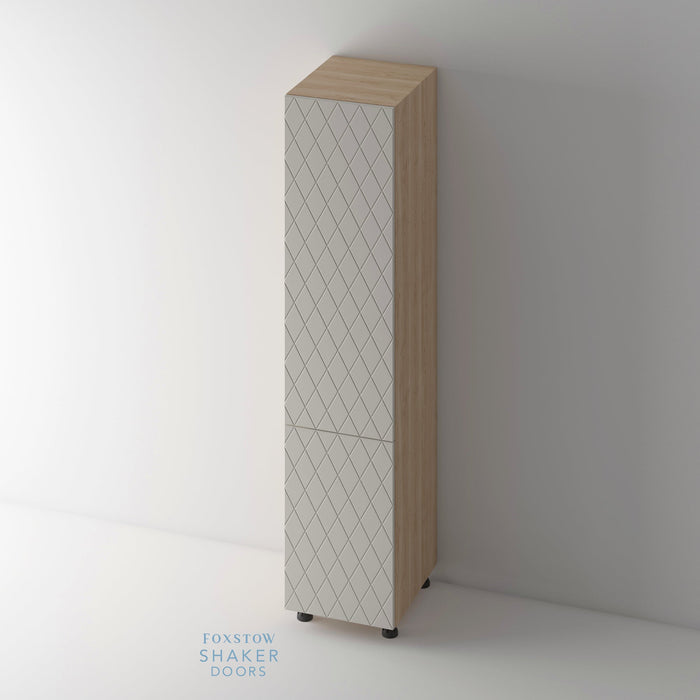 QUINS Pattern Kitchen Door and Hickory Cabinet - Foxstow
