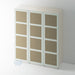 Painted, 4 Panel Shaker Rattan Wardrobe Door - Foxstow