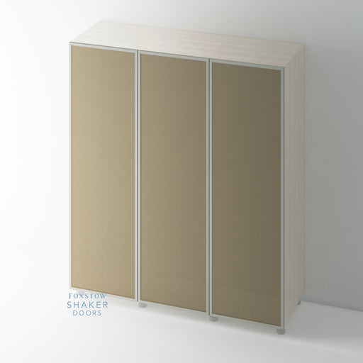 Painted, Slimline Shaker Wardrobe Door with RATTAN - Foxstow