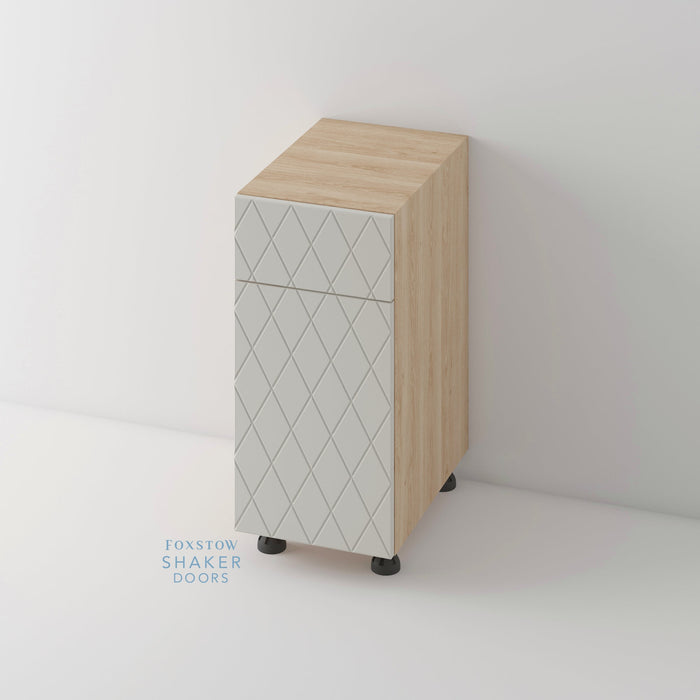 QUINS Pattern Kitchen Door and Blanco Cabinet - Foxstow