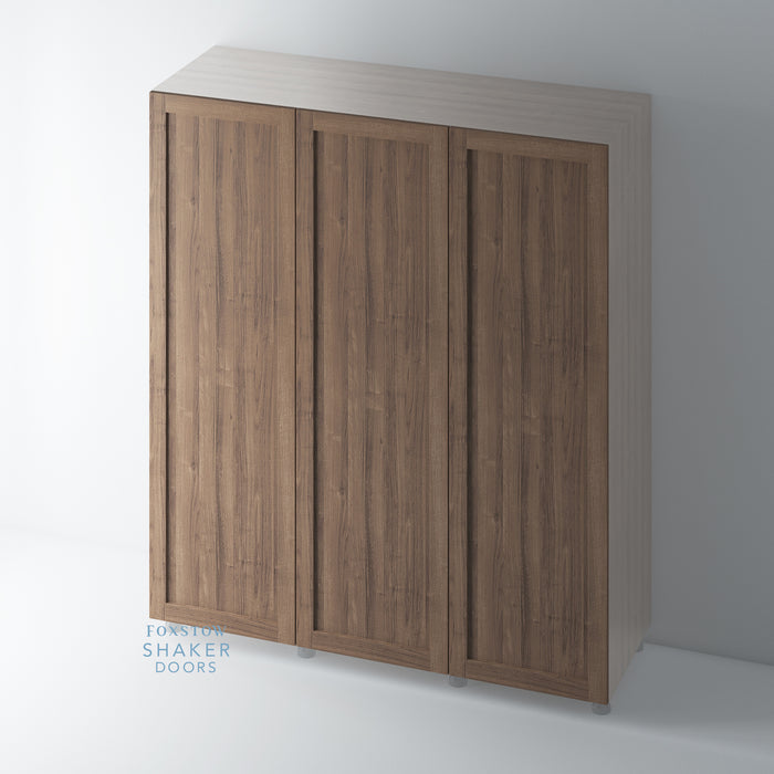 WALNUT, Shaker Wardrobe Door for IKEA PAX