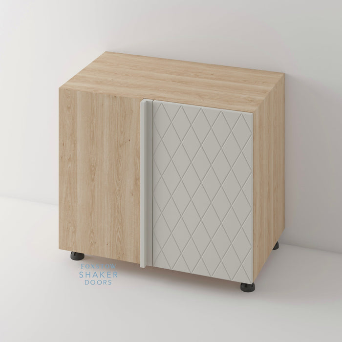 QUINS Pattern Kitchen Door and Blanco Cabinet - Foxstow