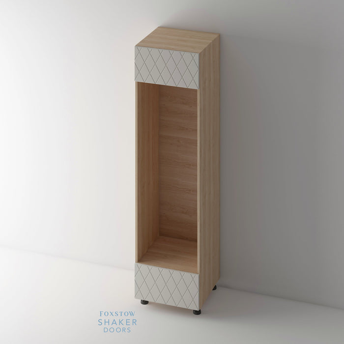 QUINS Pattern Kitchen Door and Blanco Cabinet - Foxstow