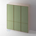 Bare, 2 Panel Super Skinny Shaker Wardrobe Door - Foxstow