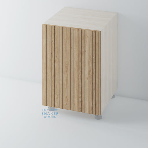 Oak Veneer Flat Grooved Kitchen Door for IKEA METOD - Foxstow
