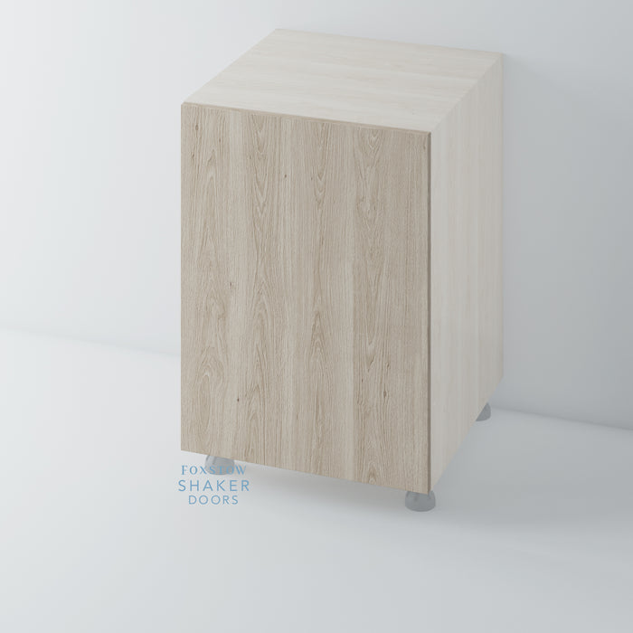 OAK, White Washed Flat Kitchen Door - Foxstow
