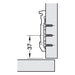 Concealed Cup Hinge, 120° Standard, Full Overlay Mounting, Tiomos with 2mm Cruciform Fixing Plate - Foxstow