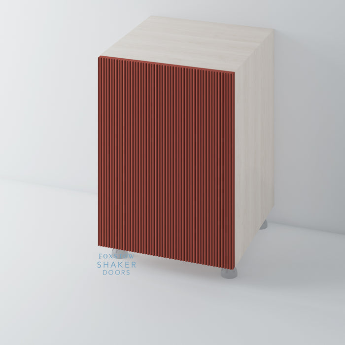 Painted, Flat Reeded Kitchen Door for IKEA METOD - Foxstow