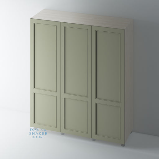 Painted, 2 Panel Shaker with STAFF BEAD Wardrobe Door - Foxstow