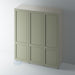Painted, 2 Panel Shaker with STAFF BEAD Wardrobe Door - Foxstow