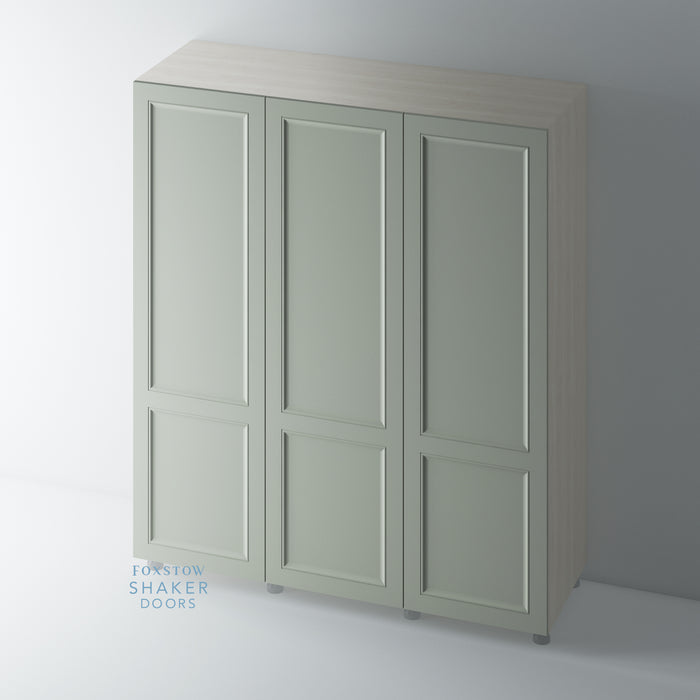 Painted, 2 Panel Shaker Wardrobe Door with OGEE Mouldings - Foxstow