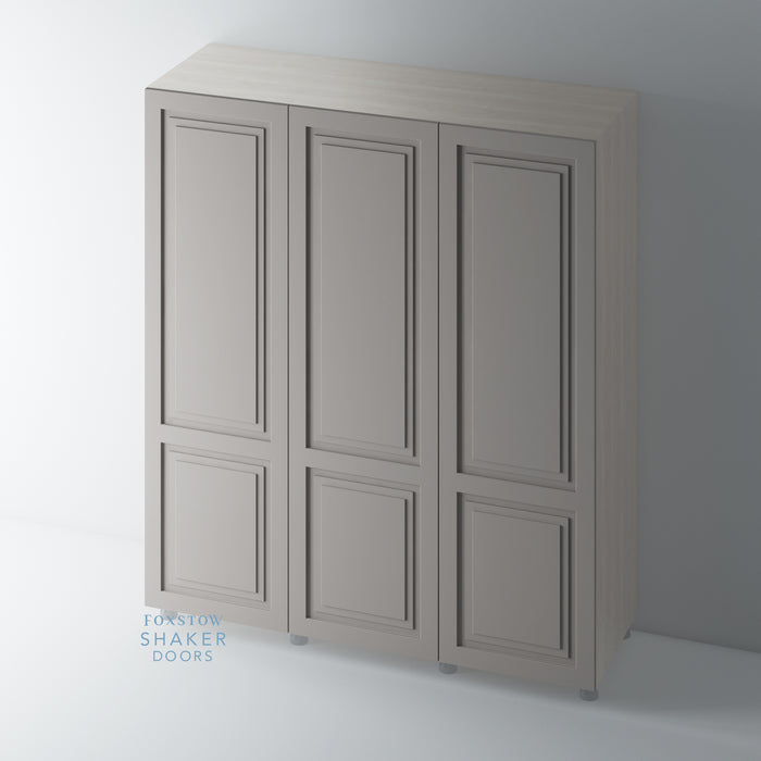 Painted, Shaker Stepped Panel Wardrobe Door for IKEA PAX - Foxstow