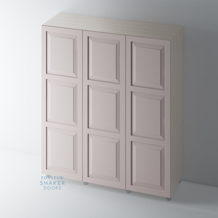Painted, 3 Panel Raised Panel Shaker Wardrobe Door - Foxstow