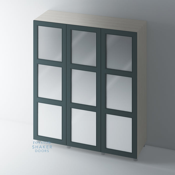 Painted, Mirrored Shaker with Staff Bead Mouldings for IKEA PAX - Foxstow