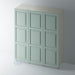 Painted, 3 Panel Stepped Panel Shaker Wardrobe Door - Foxstow