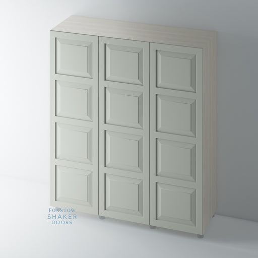 Painted, Raised Panel 4 Panel Shaker Wardrobe Door - Foxstow