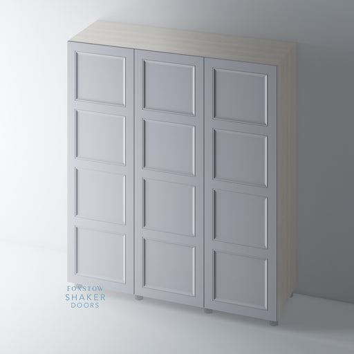 Painted, 4 Panel Shaker Wardrobe Door with OGEE Mouldings - Foxstow