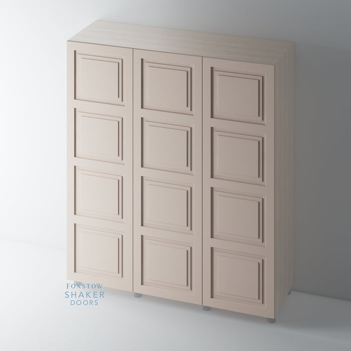 Painted, Shaker Stepped Panel Wardrobe Door for IKEA PAX - Foxstow
