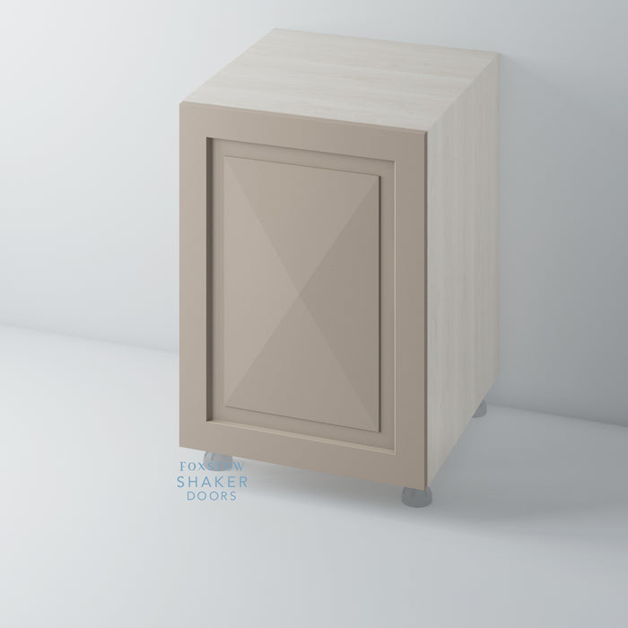 Painted, Shaker Kitchen Door with DIAMOND Panel - Foxstow
