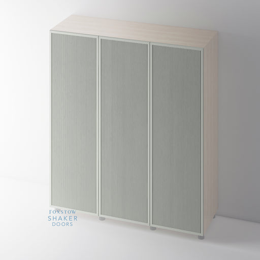 Painted, Shaker Slimline Reeded Wardrobe Door for IKEA PAX - Foxstow
