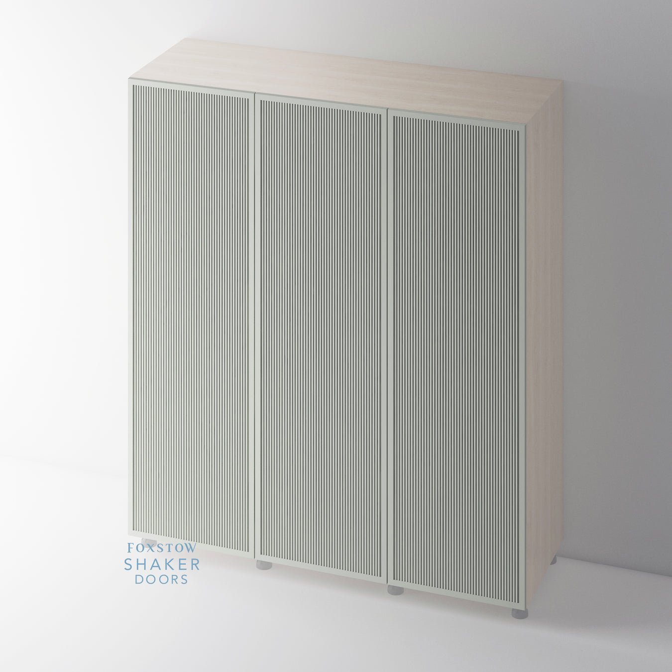 Custom Reeded Slimline Shaker Wardrobe Doors