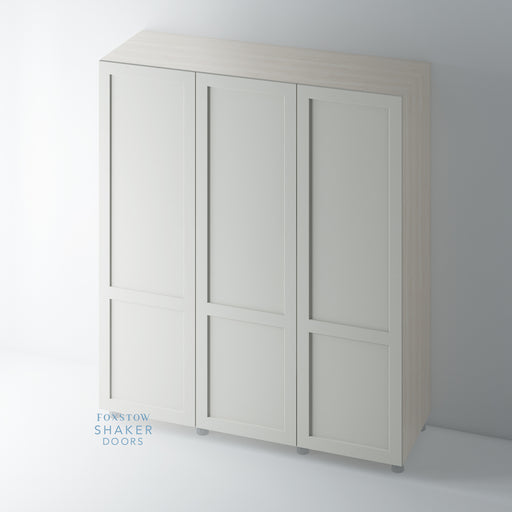 Painted, 2 Panel Shaker Wardrobe Door - Foxstow