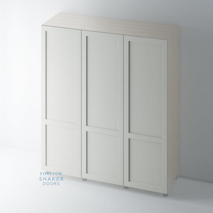 Painted, 2 Panel Shaker Wardrobe Door - Foxstow