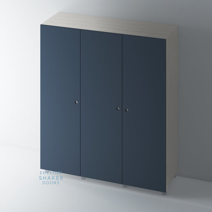 Painted, Flat Panel Wardrobe Door with Disc Insert - Foxstow